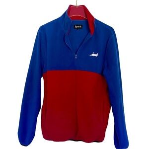 RipnDip Blue and Red Fleece Pullover Long Sleeve Sweater Size Small